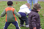 Children playing outdoors