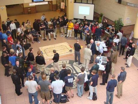 robotics competition in atrium