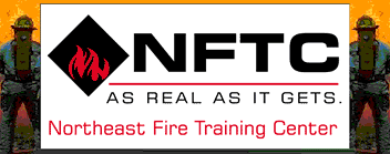 Northeast Fire Training Center (NFTC). Tagline: As Real as It Gets (with NFTC logo)