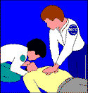animation of patient receiving chest compressions