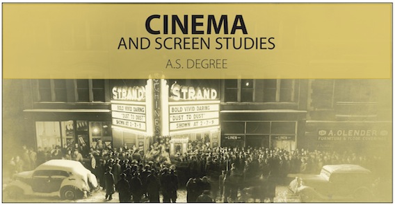 Cinema and Screen Studies - A.S. Degree