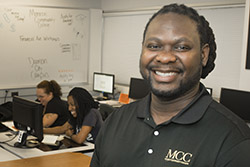 Photo of Michael J. Johnson, professor and counselor in Damon City Campus Student Services