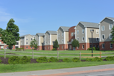 view of residence halls