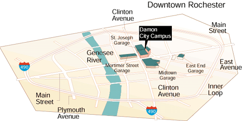Map of Rochester and DCC
