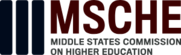 MSCHE logo with text: Middle States Commission on Higher Education