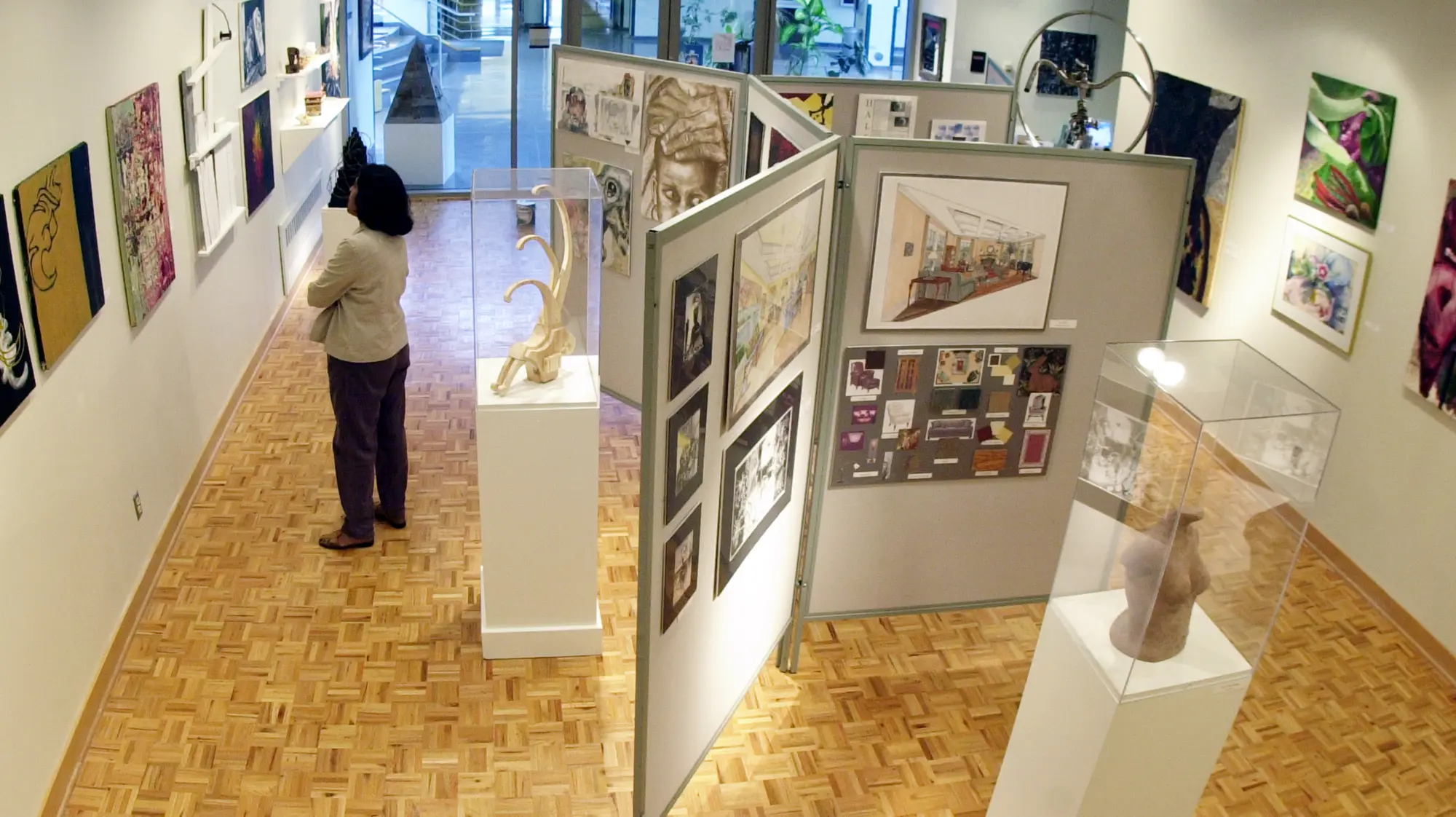 an art gallery