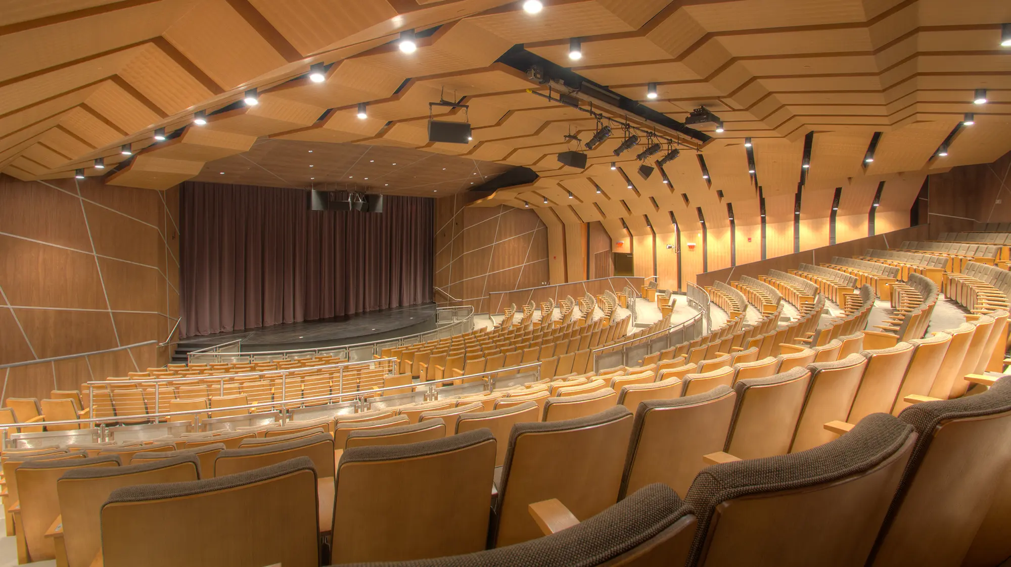 The inside of an auditorium