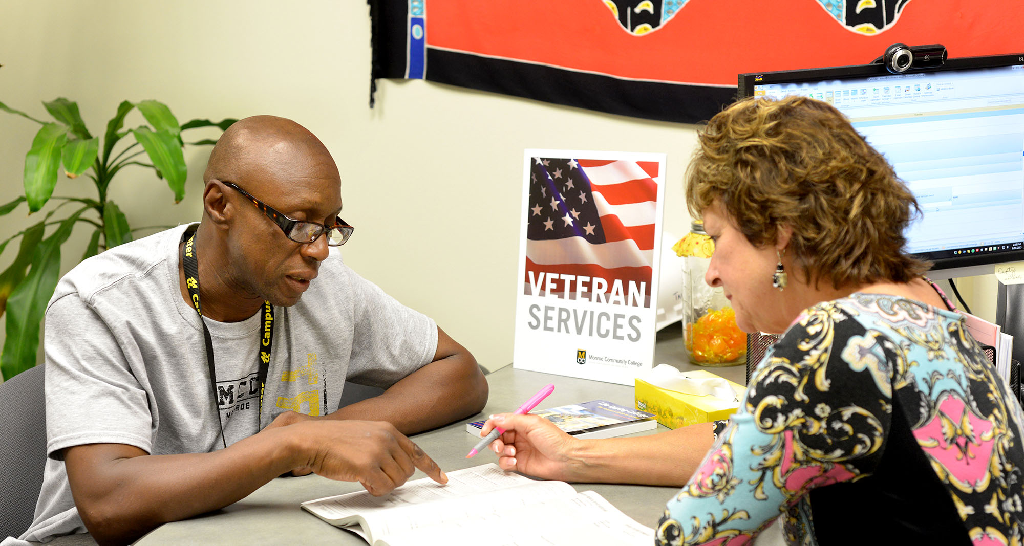 Student and MCC Advisor in the Veteran Services office