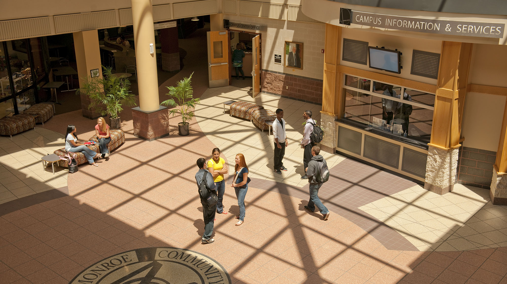 View of the atrium at MCC