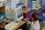 Children on computer