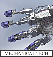 Diagram of a robotic hand.