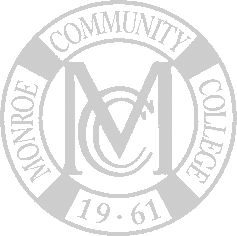 Gray MCC presidential seal- Monroe Community College 1961