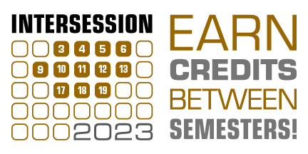 MCC 2023 Intersession Theme artwork for Monroe Community College 2023 Intersession Term