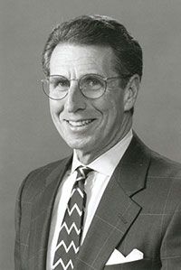 Black and white photo of Dr. Spina