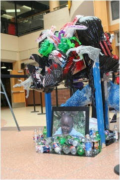 Trash Sculpture at Sustainability Day