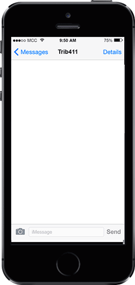 Animation of texting conversation