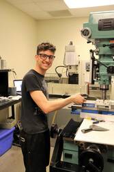 Student Welding at the Applied Technologies Center (ATC)