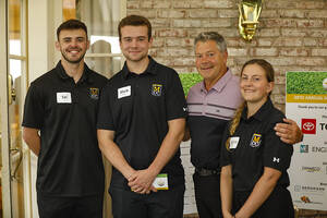 MCC students with Toyota representative