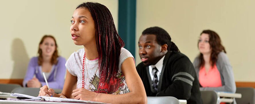 students in a classroom