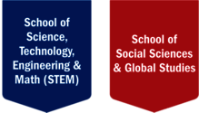 Shields for School of Science, Technology, Engineering & Math (STEM) and School of Social Sciences & Global Studies