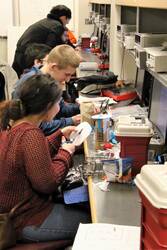 Students working in Engineering Lab