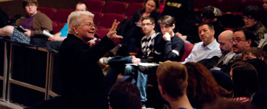 Photo of Paula Vogel, visiting Playwright