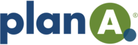 Plan A text Logo