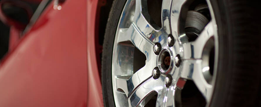 Picture of a car tire